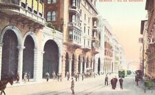 "Genova. Via XX Settembre" Liguria Italy Vintage Postcard. *Worldwide ship*