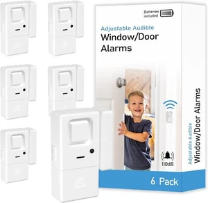 Adjustable Wireless Volume Window Door Alarm Sensor for Home Safety Kids - Picture 1 of 13
