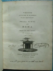 PIALE : VEDUTE ANTICHE E MODERNE DELLA CITA DI ROMA, 1790. 100 vues sur cuivre. - Picture 1 of 12