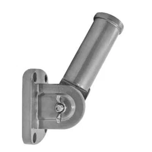 Silver Adjustable Aluminum Bracket for Residential Wall Hanging Flag Poles - Picture 1 of 3