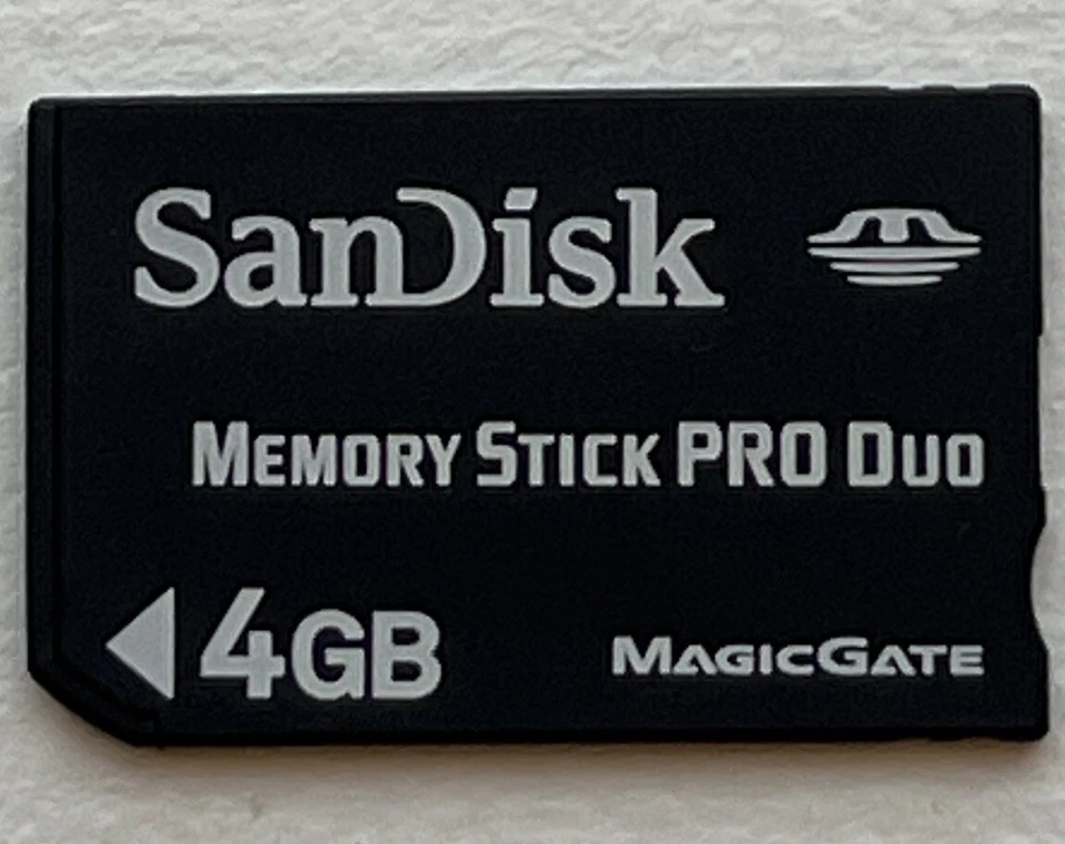 Sandisk 4Gb Memory Stick Pro Duo Magic Gate Memory card - Black - Image 1 of 1