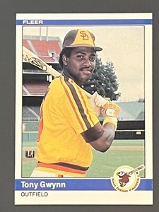 1984 Fleer Tony Gwynn #301 San Diego Padres Baseball HOF NM