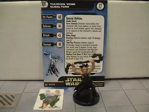 =Star Wars Miniatures UNIVERSE Yuuzhan Vong Subalterno 59/60 con tarjeta = - Imagen 1 de 1