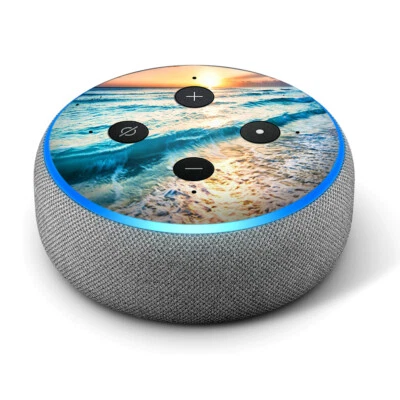 ITSASKIN Vinyl Decal Skin for Amazon Echo Dot 3rd Gen - Sunset on Beach