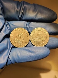 Paar Bermuda Fähre Paget Warwick Route Token - Bild 1 von 5