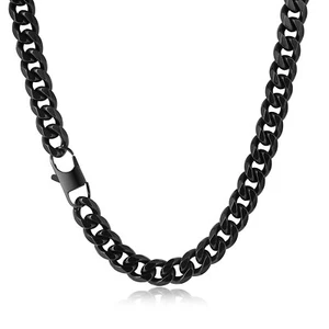 Cuban Link Chain Mens,Stainless Steel Cuban Link Chain Necklace for Men 23inch - Picture 1 of 7