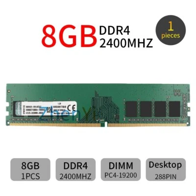 Kingston 8GB Modul DDR4 2400MHz PC4-19200 KVR24N17S8/8 Desktop Speicher RAM DE - Bild 1 von 4