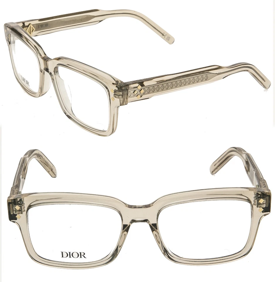 CHRISTIAN DIOR CD DIAMONDO S8I Beige Cristal Gafas 53mm DM50094I DIAMANTE Foto 1 de 4