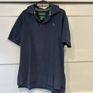 mens abercrombie and fitch xl Polo Shirt Navy Blue - Picture 1 of 4
