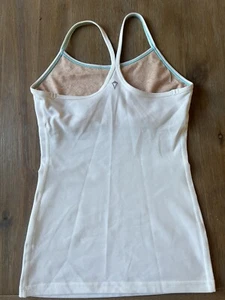 New Ivivva By Lululemon Girls Sports Tank Top White Size 12 Lined - Picture 1 of 7