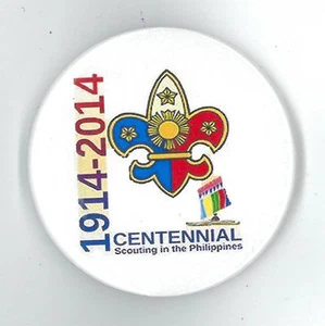 100 Years of BOY SCOUTS OF PHILIPPINE - BSP SCOUTING 1914 - 2014 SCOUT Pin Patch - Picture 1 of 1