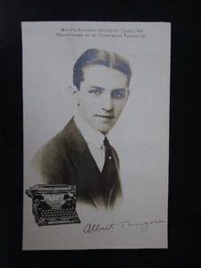 Albert Tangora World Champion Typist 1919 Underwood Typewriter Promo Card C28 - Picture 1 of 2