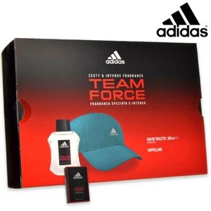 Perfume Hombre adidas Team Force EDT 100ml+ Gorra Azul Original adidas - Imagen 1 de 1