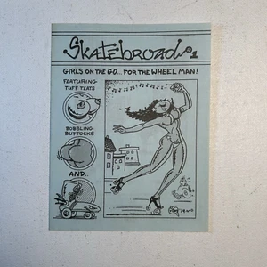Skatebroads #1 underground/mini comix Brad Foster 1980 Clay Geerdes Comix World - Imagen 1 de 4