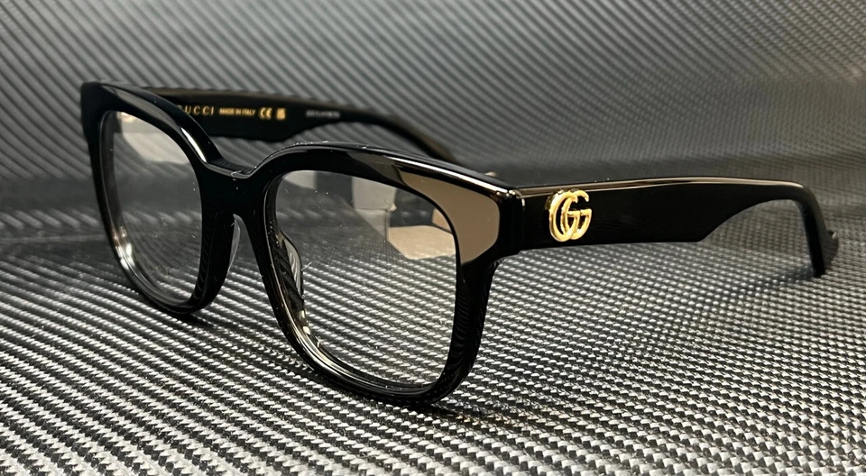 Gucci GG0958O 004 Eyeglasses Women's Black Full Rim Square Optical Frame 52mm