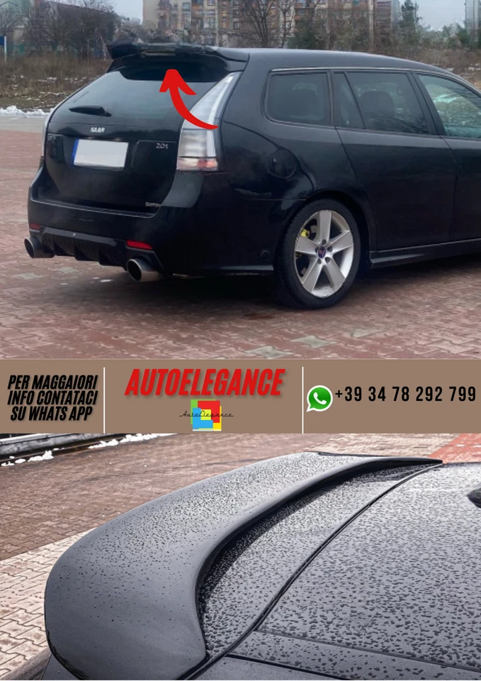 ❤️Spoiler Finestra SAAB 9-3 2002-2007 Familiare❤️ - Imagen 1 de 1