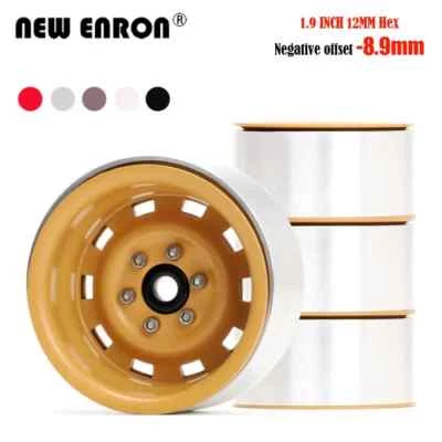 1.9 Beadlock Wheel Rim -8.9 Offset For 1/10 Crawler CC01 Axial TF2 F350 D90 GEN8 - Image 1 of 4