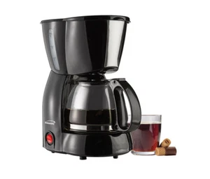 BRAND NEW Brentwood Appliances TS-213BK Coffee Maker 4-Cup - Black - Picture 1 of 7