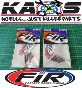 TITANIUM TOP AND BOTTOM FORK TRIPLE CLAMP BOLTS KTM 50 SX 65 SX 85 SX - Picture 1 of 7