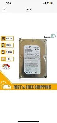 Seagate Barracuda (SATA) 3.5" PC Internal HD 200GB 7200rpm 8MB ST3200820AS - Image 1 of 4