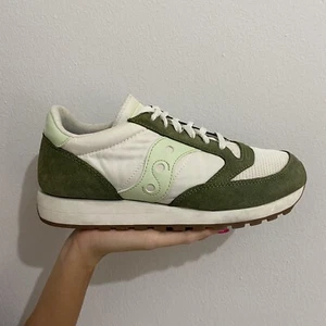 Scarpe SAUCONY Jazz uomo Colore verde e bianco Taglia 42,5 - Foto 1 di 4