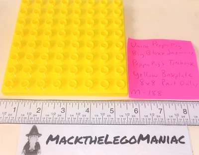 Unico Big Bloxx Peppa Pig’s Treehouse Yellow 8x8 Baseplate Part Only Jazwares - Image 1 of 4