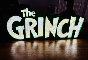The Grinch - Light up LED Sign/Decoration - Detailed Grinch Imagery - Bild 1 von 7