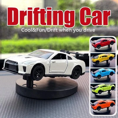 Drift Car Dashboard Toy Model Swing Ornament Interior Auto Decor Accessories