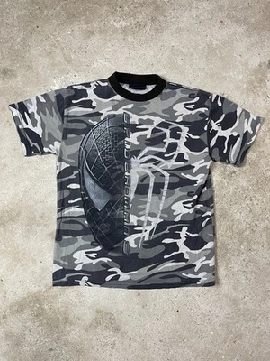 2007 Spider-Man 3 Marvel Movie Camo T Shirt Youth Boys Size Large (12/14) - Image 1 of 3