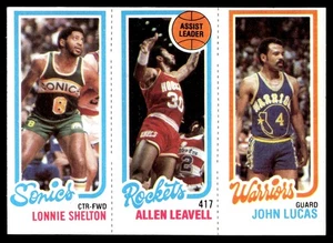 Shelton / Leavell / Lucas | 1980-81 Topps #96 / 104 / 231 | EX-NM - Picture 1 of 2