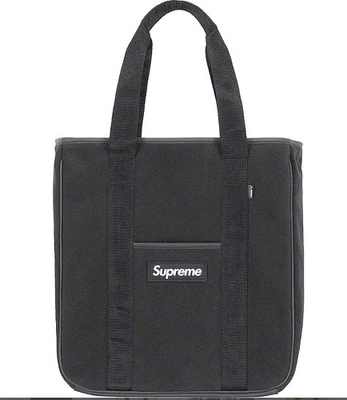 Bolso de Mano Supreme Polartec FW18 Caja Negra Logo Sellado Nuevo Auténtico Hombro Foto 1 de 4