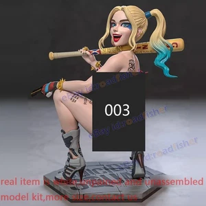 Harley Quinn Squatting 1/2 Model Kit Unpainted Unassembled 003 NSFW 3D Printing - Picture 1 of 6