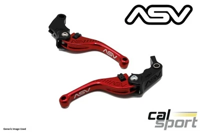 Palancas de freno y embrague rojas cortas ASV Kawasaki Ninja 1000 SX 2025 F3 Foto 1 de 3