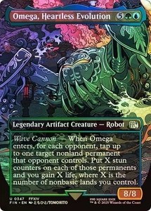 NM Borderless Foil Omega, Heartless Evolution, MTG, Final Fantasy, Magic, 347 - Picture 1 of 1