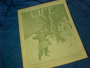 Nov 22 1894 Issue LIFE MAGAZINE Victorian Lifestyle-POLITICAL -ILLUSTRATED etc - Picture 1 of 2