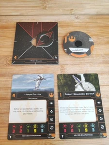 Tarjetas y esfera Star Wars X-Wing Miniatures MG100 Star Fortress Finch Dalow - Imagen 1 de 10