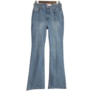 Revice Denim Venus Flared Leg Jeans Light Wash Star Back Pockets Size 28 - Picture 1 of 10