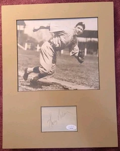 Harry Heilmann JSA Authentic Autograph Book Page With Orig Photo Detroit Tigers - Picture 1 of 3