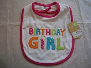 CARTER'S BABY GIRLS BIRTHDAY GIRL BIB NWT VERY CUTE!! - Picture 1 of 2