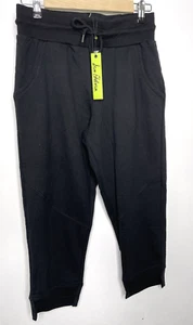Sam Edelman Joggers Women's SMALL BLACK Capri Cropped NEW WITH TAG - Picture 1 of 9