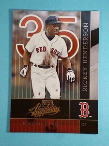 2002 Absolute Memorabilia Rickey Henderson Boston Red Sox #24 ⚾ - Picture 1 of 2