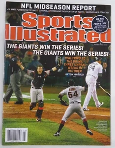 Giants vs Detroit 2012 World Series Champions Sports Illustrated Nov 5 Ed.  NEW - Picture 1 of 1