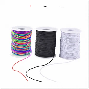 3 Pack Multicolor Elastic String Cord - 1mm Beading Thread for Jewelry Making Br - Picture 1 of 7