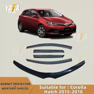 Bonnet Protector and Weathershields suitable for Corolla Hatch 2015-2018 - Picture 1 of 9