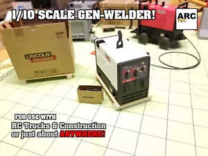 Miniature Custom Truck 250-hp Welder-Generator 1/10th scale for RC Construction - Picture 1 of 8