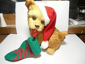 CHRISTMAS AROUND THE WORLD HOUSE OF LLOYD PUPPY WITH STOCKING 53-117 WITH BOX - Picture 1 of 10