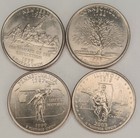 1999 2003 State Quarters Nj,Ct,Il, Pa Lot of 4 Coins #610