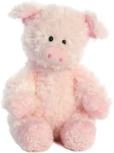 Aurora - Tubbie Wubbies rosa mediano - cerdo de 12" - animal de peluche acurrucado - Imagen 1 de 4