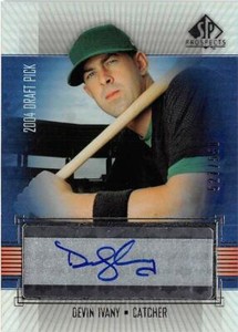 Devin Ivany autographed baseball card 2004 Upper Deck Prospects #DI LE 527/550