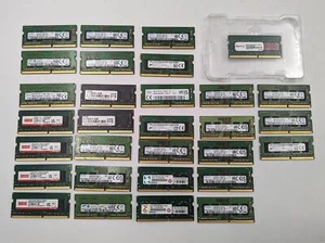 Assorted 4GB DDR4 SODIMM RAM Modules - Lot of 30 - Picture 1 of 6